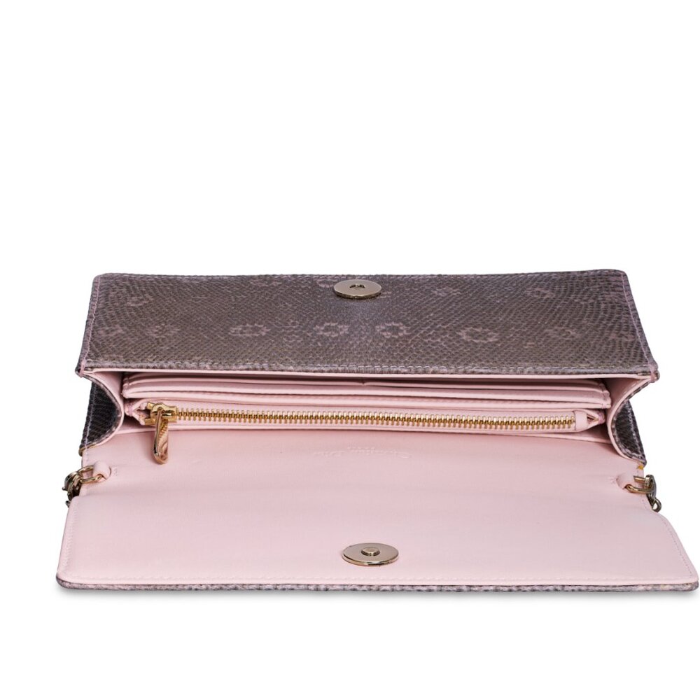 DIOR lizard AN IRIDESCENT CHAIN CLUTCH - Picture 5 of 7